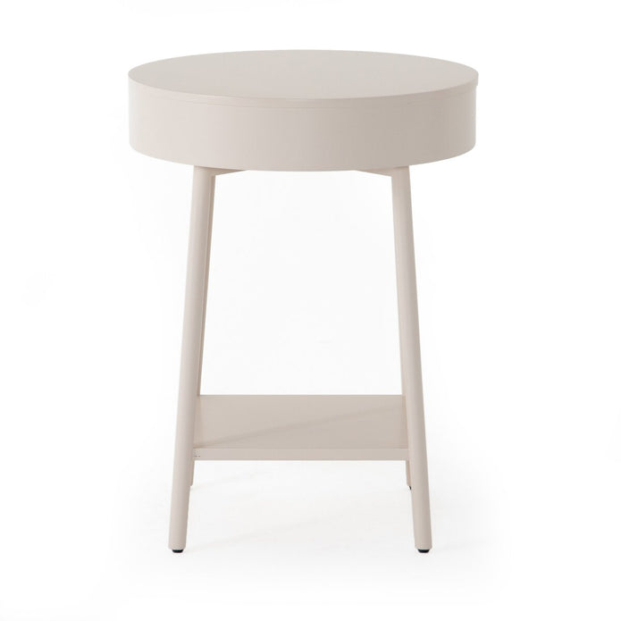 Van Nightstand Matte Alabaster
