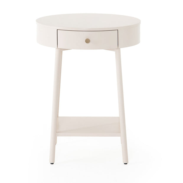 Van Nightstand Matte Alabaster