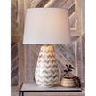 Cassia Chevron Table Lamp (Natural)