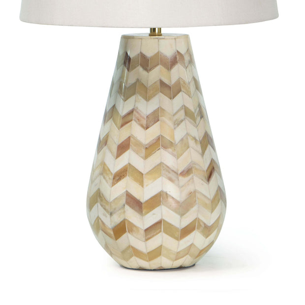 Cassia Chevron Table Lamp (Natural)