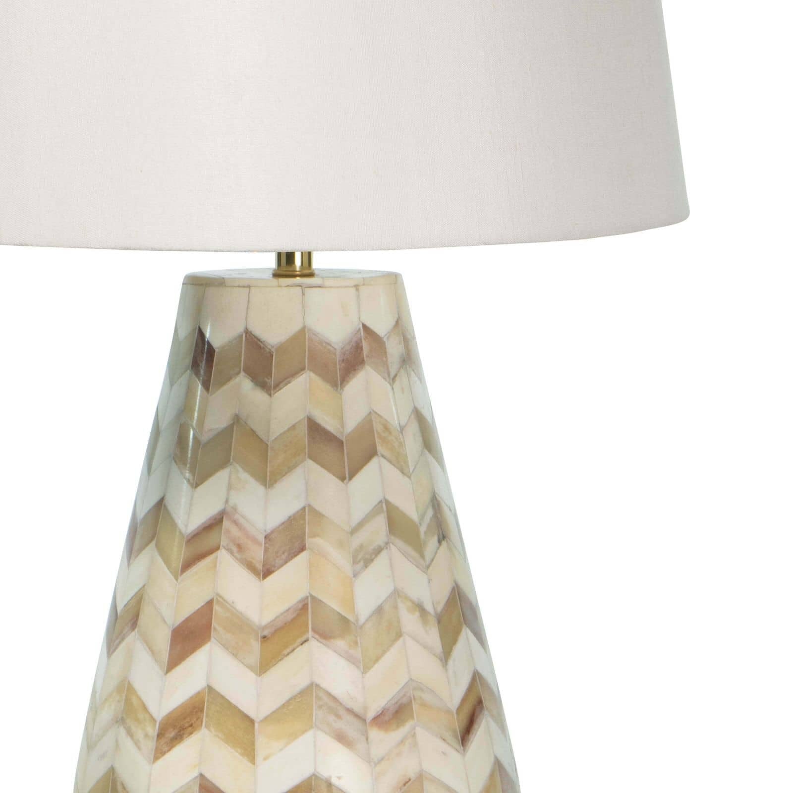 Cassia Chevron Table Lamp (Natural)