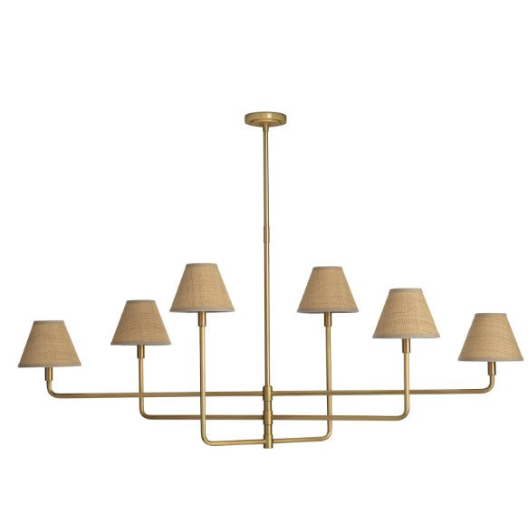 Polly Chandelier (Natural Brass)