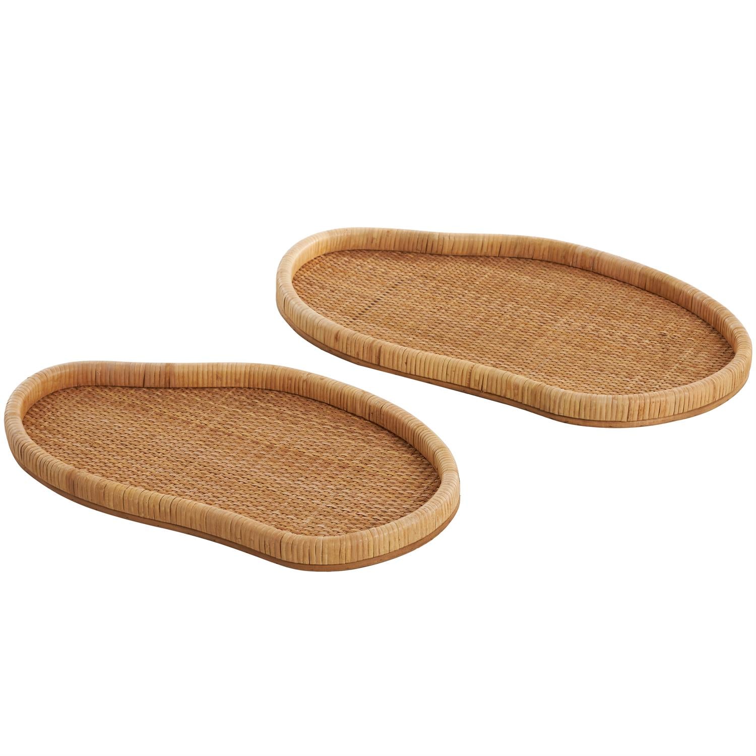 Brown Rattan Tray