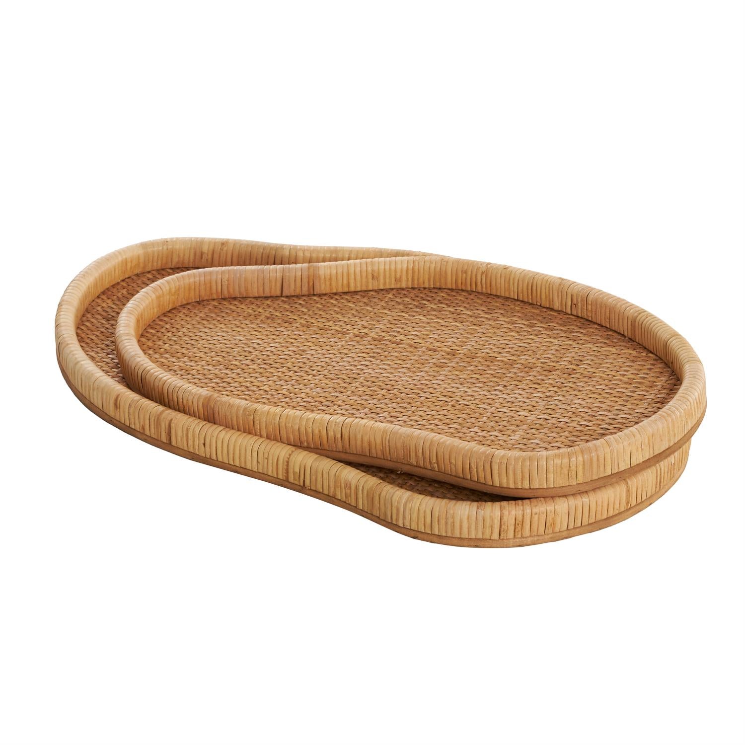 Brown Rattan Tray