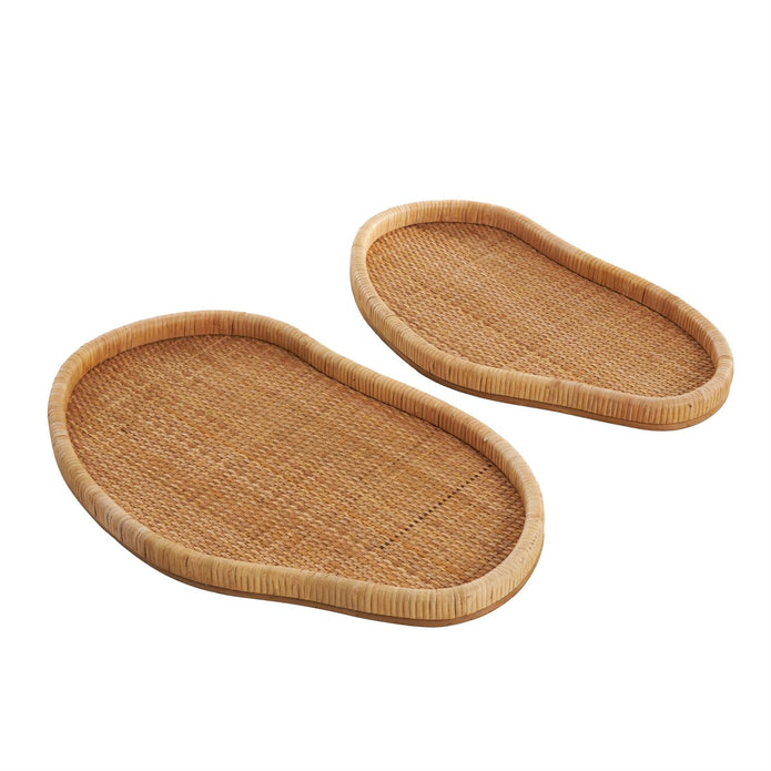 Brown Rattan Tray