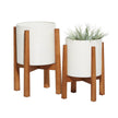 White Metal Indoor/Outdoor Planter
