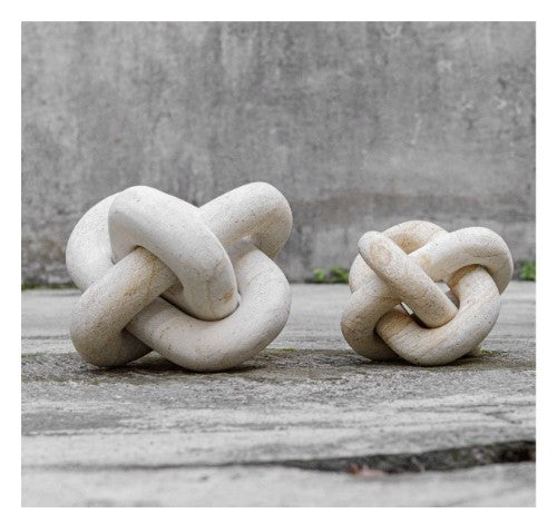 Limestone Link Indoor-Outdoor Sculptures, S/2