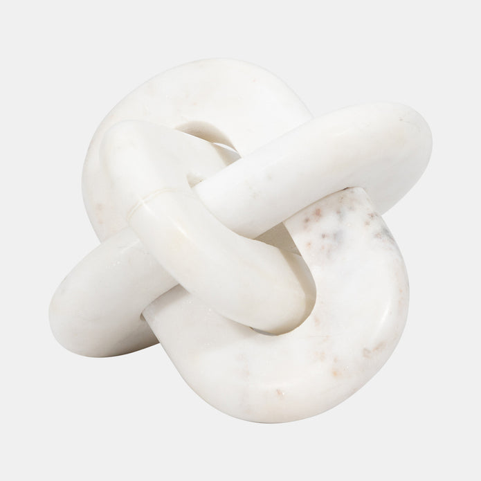 Marble Knot Decor - White