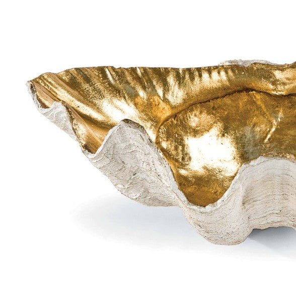 Clam Bowl Small (Gold Leaf)