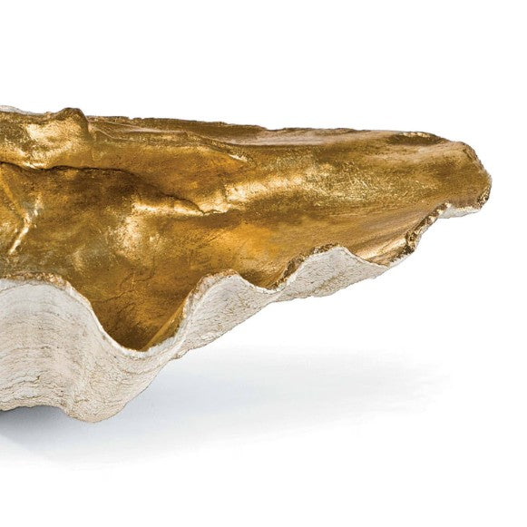Clam Bowl Small (Gold Leaf)
