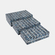 Boxes With Inlay Pieces, Blue/White