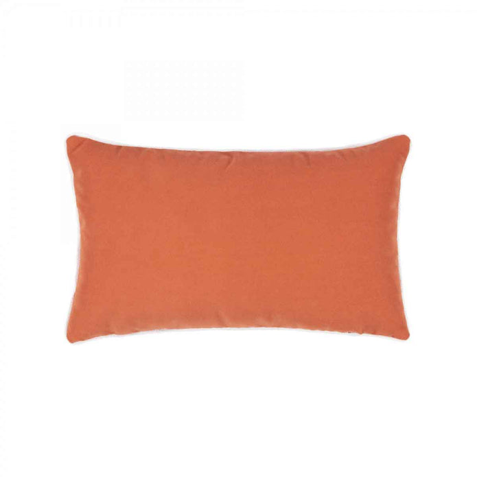 Lush Velvet Papaya Lumbar Pillow