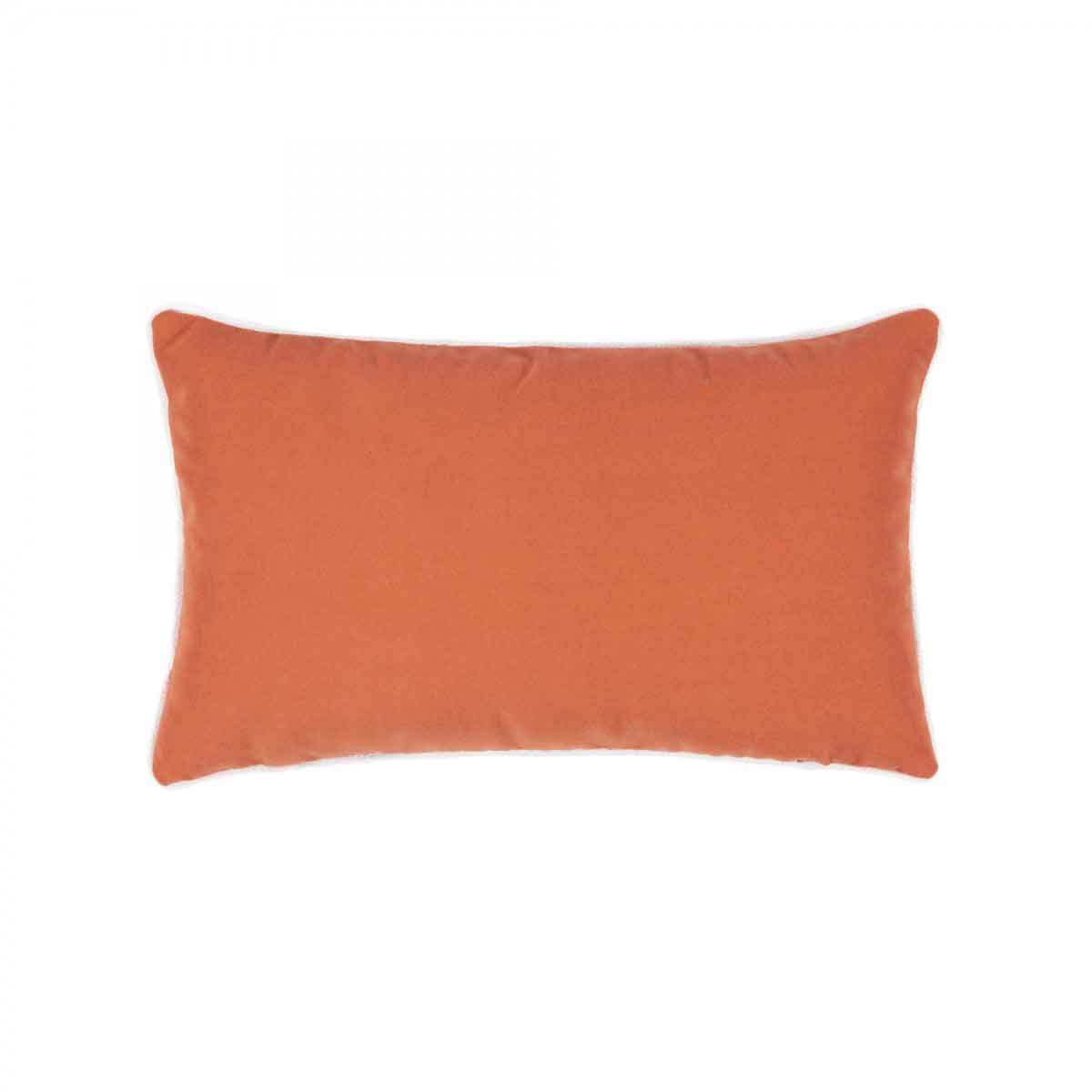 Lush Velvet Papaya Lumbar Pillow
