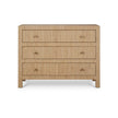 Kagu 3-Drawer Dresser with Rattan