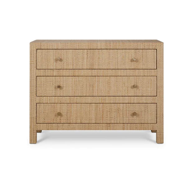 Kagu 3-Drawer Dresser with Rattan