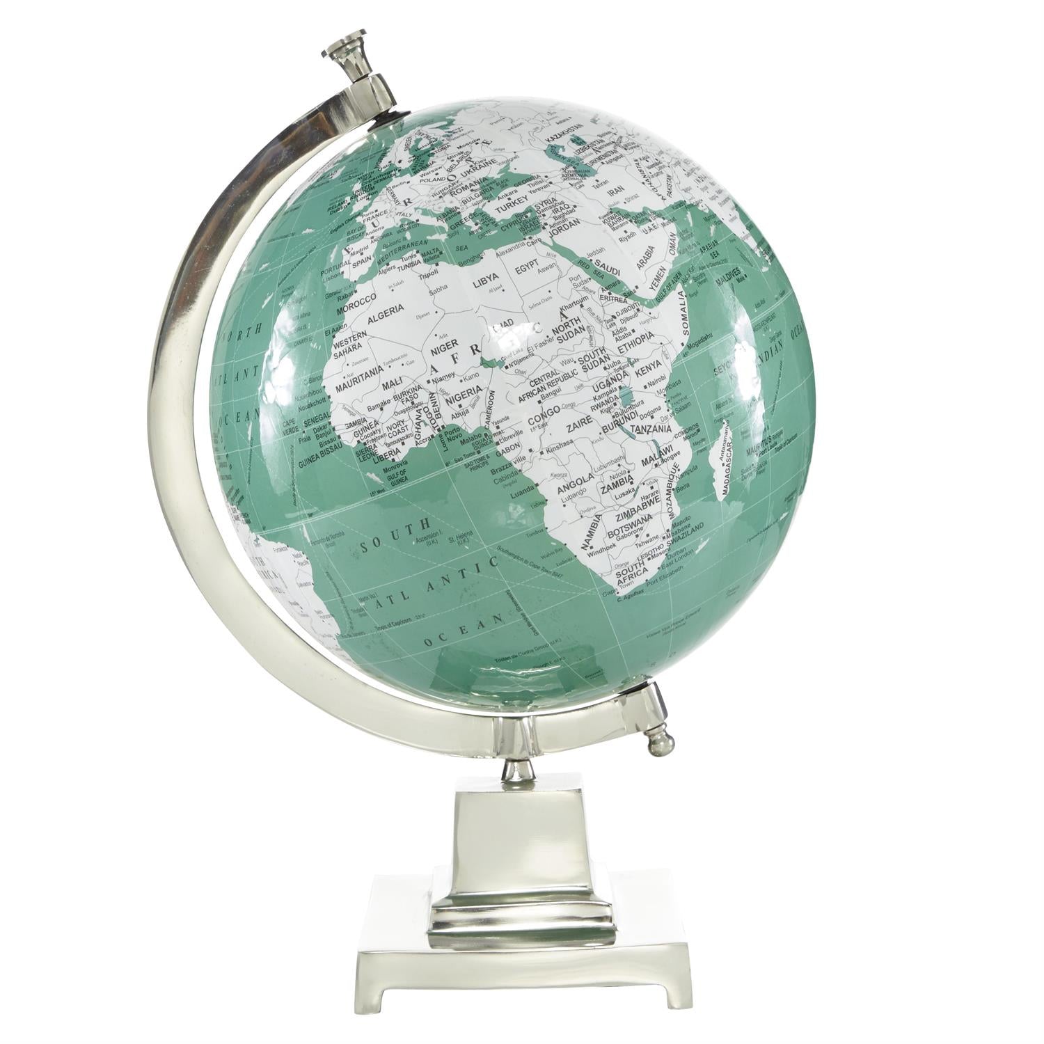 Teal Aluminum Globe