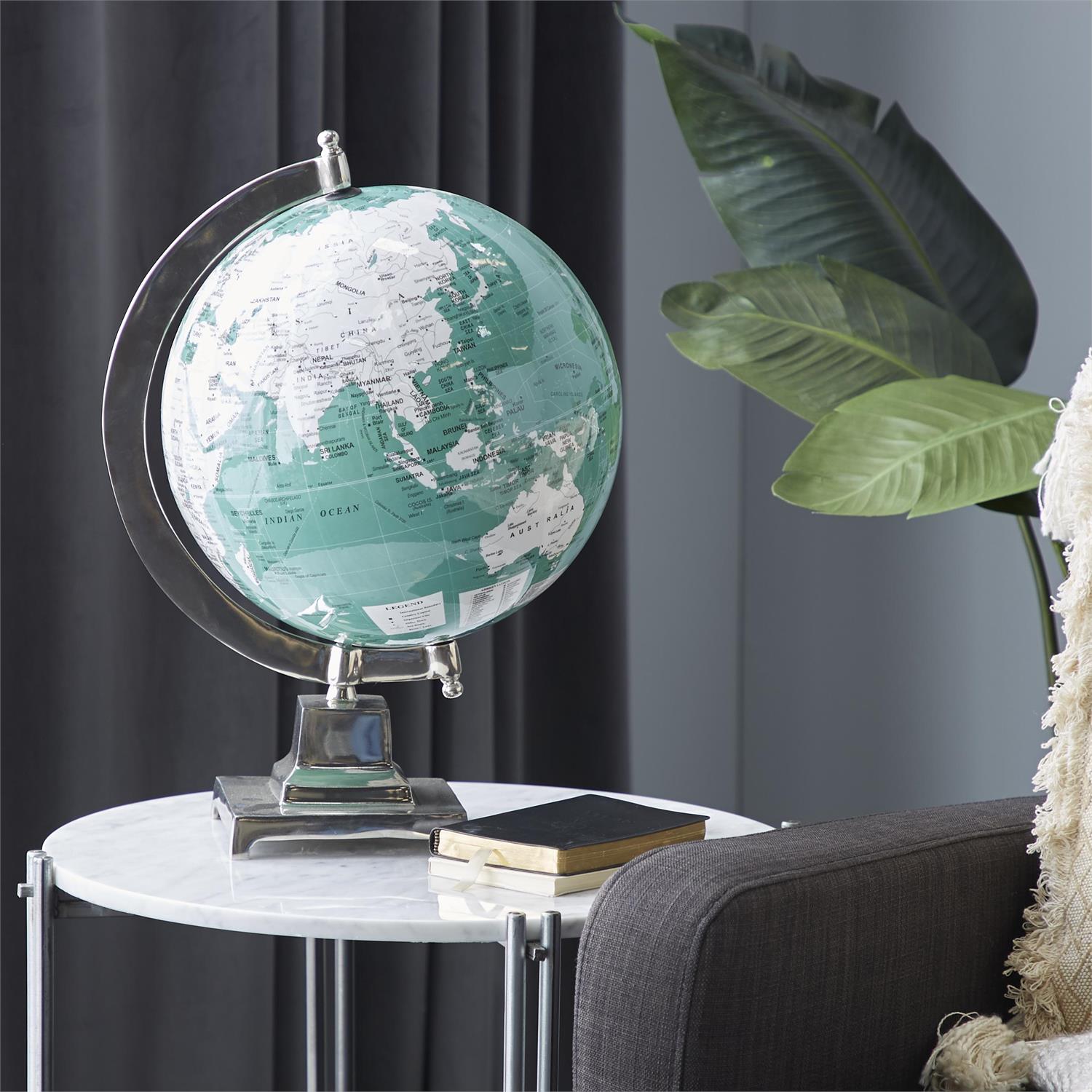 Teal Aluminum Globe
