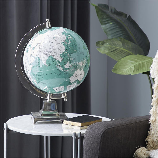 Teal Aluminum Globe