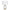 White Glass Ribbed Table Lamp