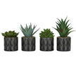 Green Faux Foliage Succulent