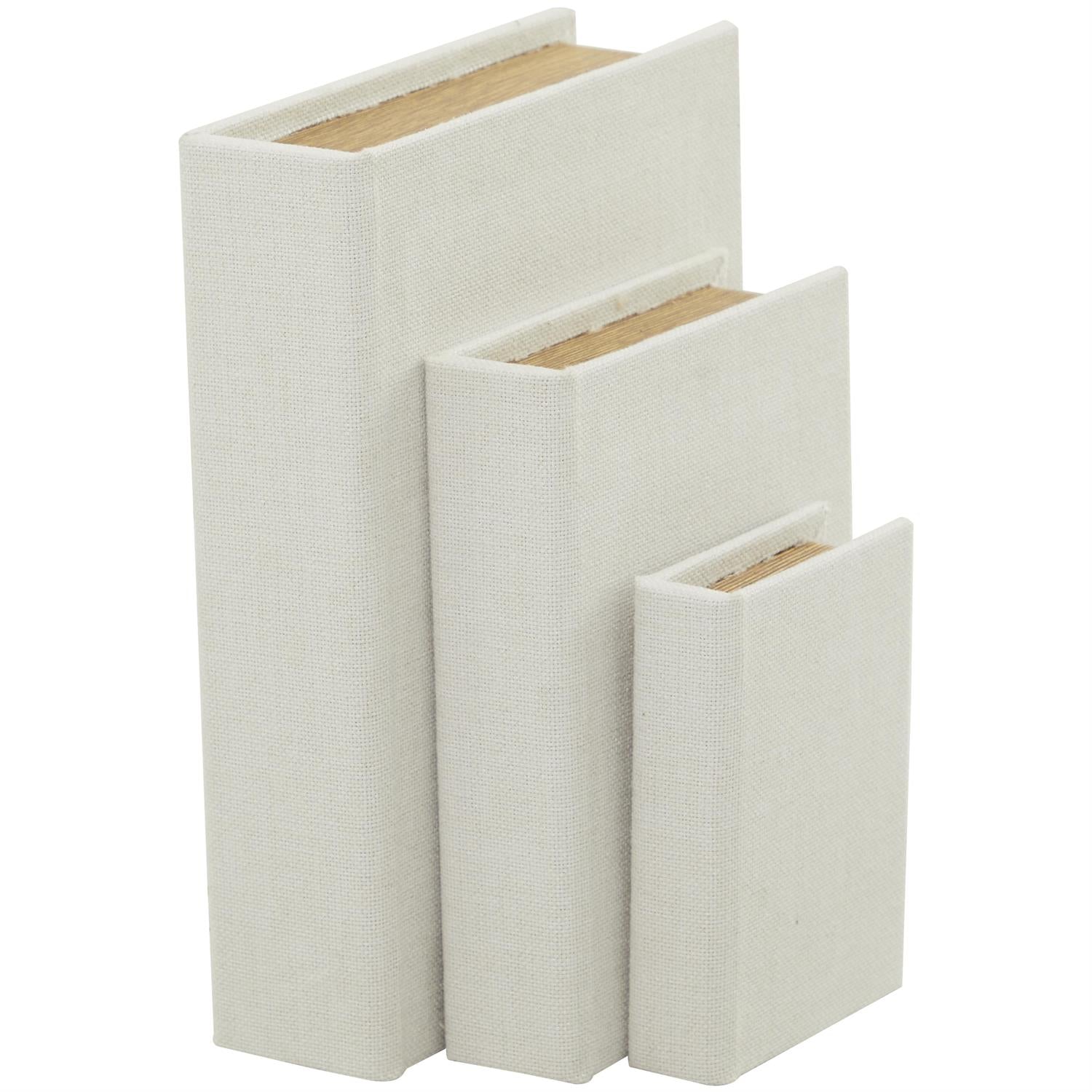 White Linen Storage Book