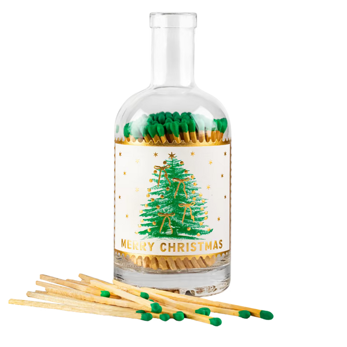 Christmas Tree Match Bottle