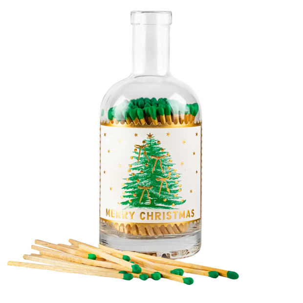Christmas Tree Match Bottle