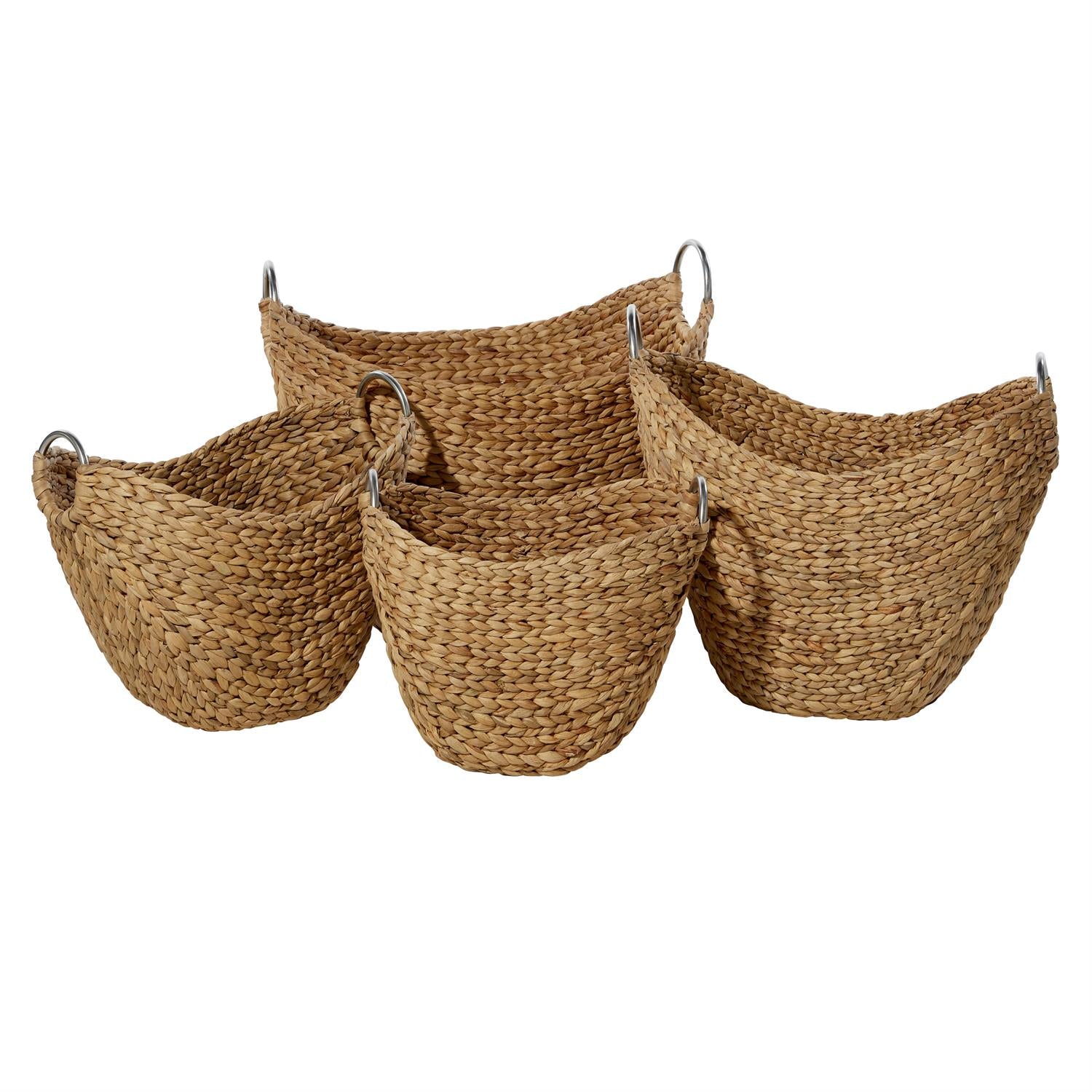 Brown Seagrass Storage Basket