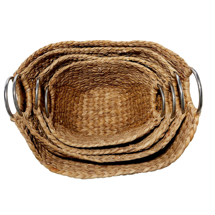 Brown Seagrass Storage Basket
