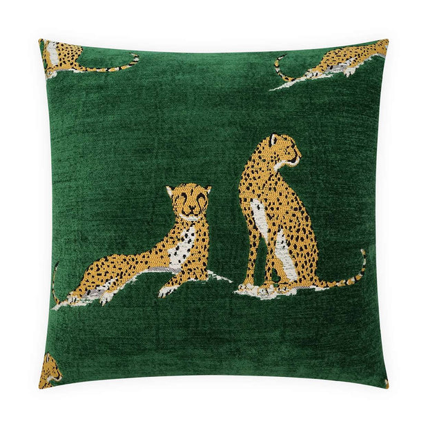 Big Iris Emerald Pillow