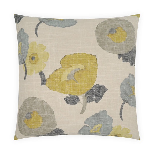 Citrine Poppy Pillow