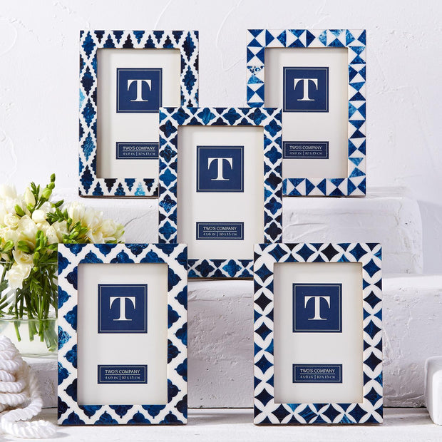 Assorted Indigo 4x6 Inlay Photo Frame