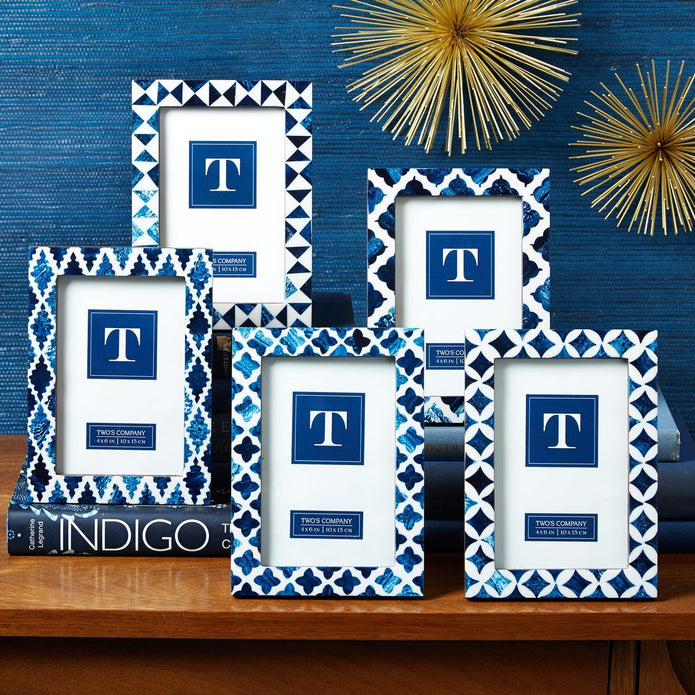 Assorted Indigo 4x6 Inlay Photo Frame