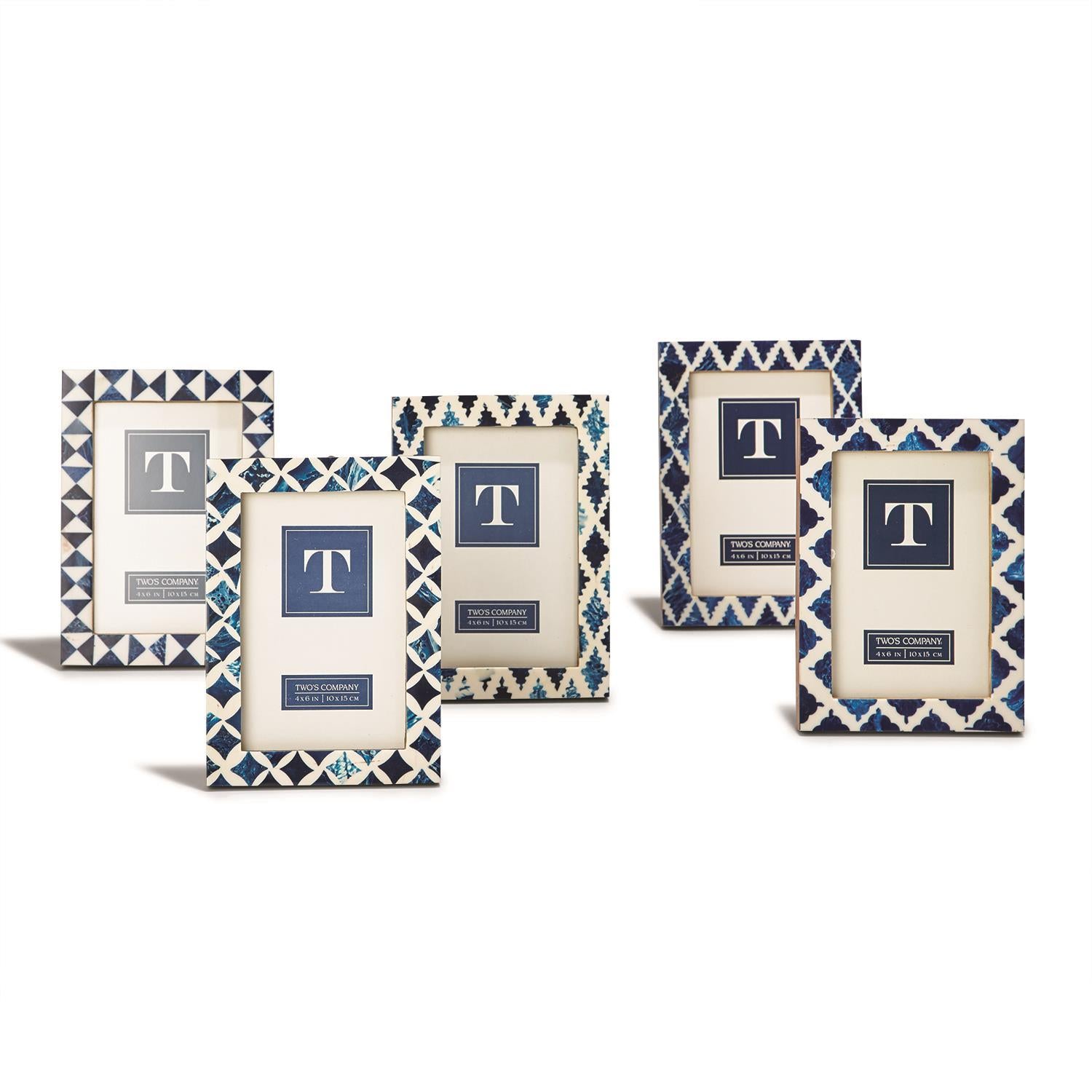 Assorted Indigo 4x6 Inlay Photo Frame