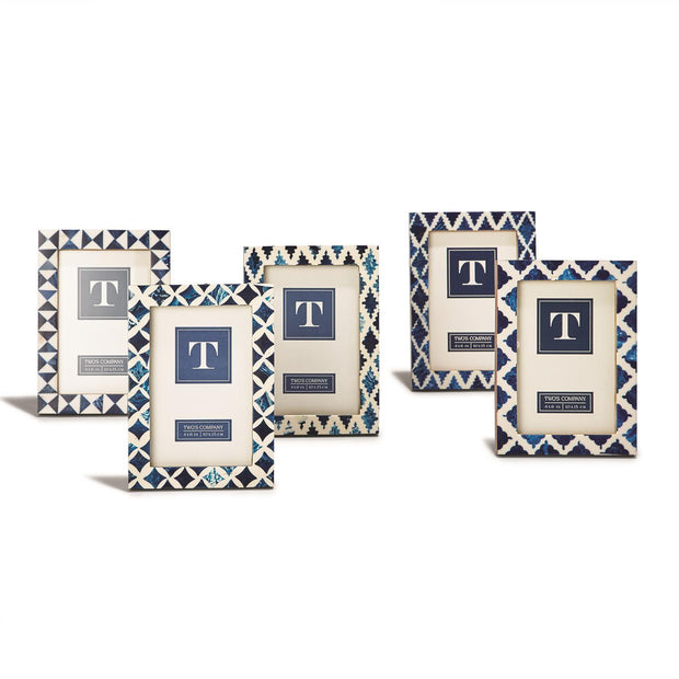 Assorted Indigo 4x6 Inlay Photo Frame
