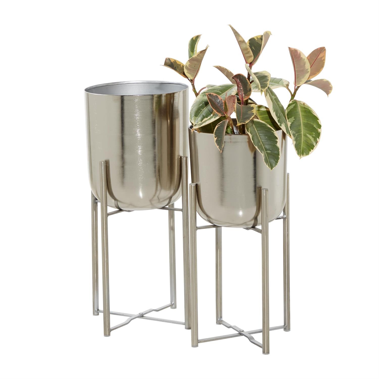 Silver Planter Pot