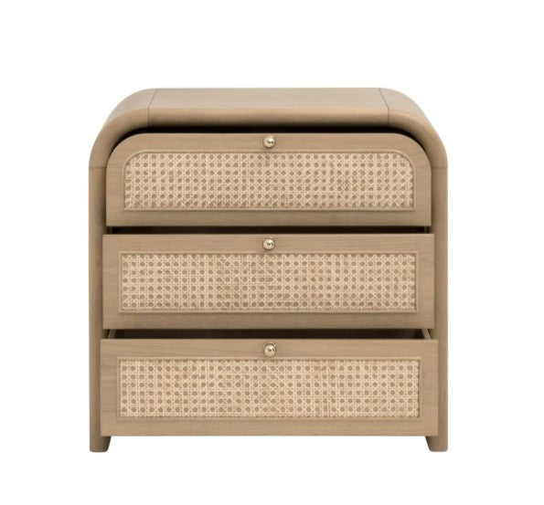 Cannes 3-Drawer Nightstand