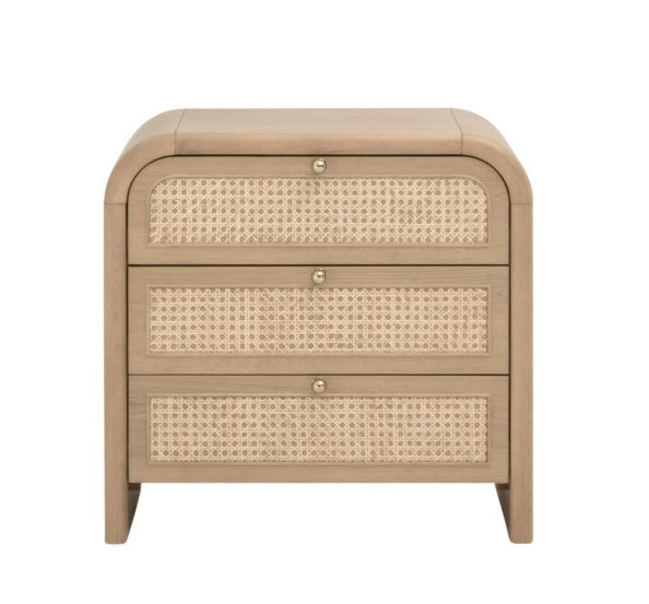 Cannes 3-Drawer Nightstand