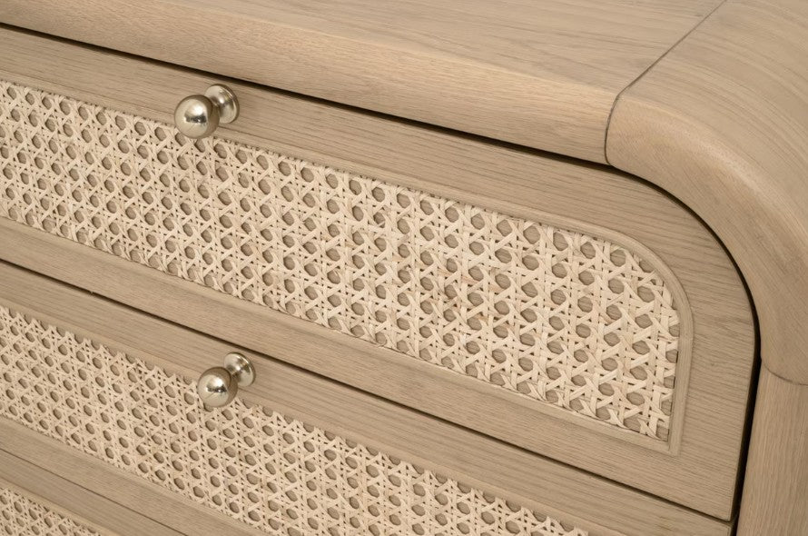 Cannes 3-Drawer Nightstand