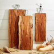 Acacia Wood Serving Board with Iron