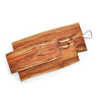 Acacia Wood Serving Board with Iron