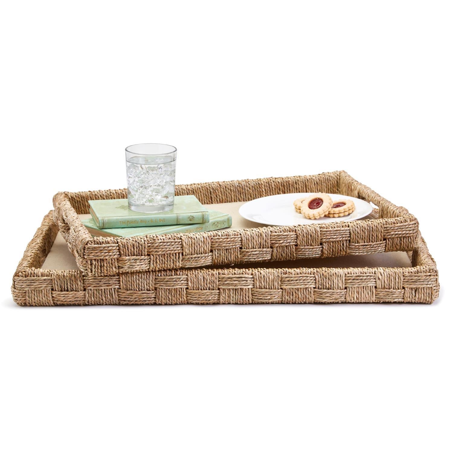 Seagrass and Rattan Tray