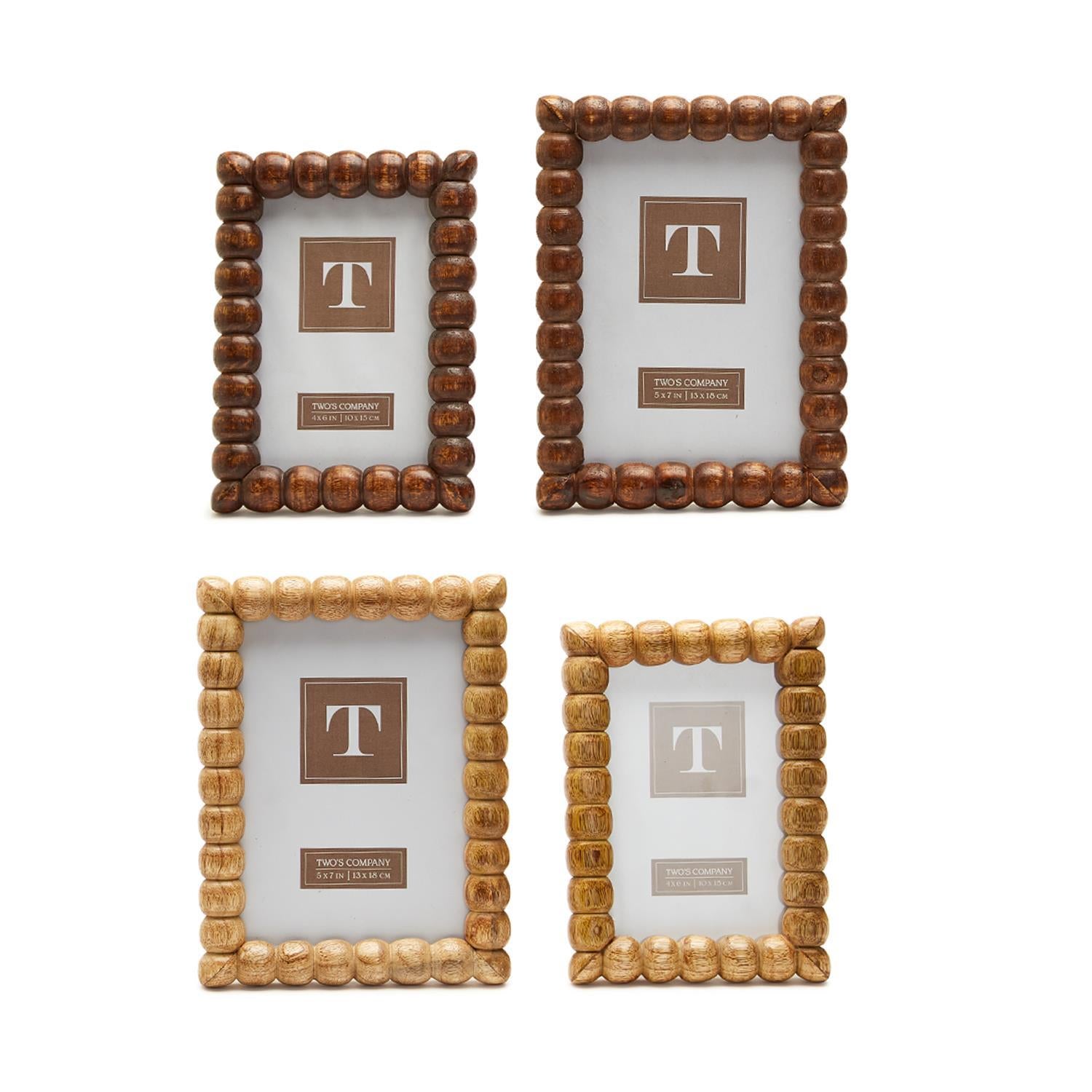 Hand Carved Bobbin Photo Frame
