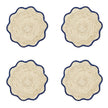 Handwoven Scalloped Edge Placemats S/4