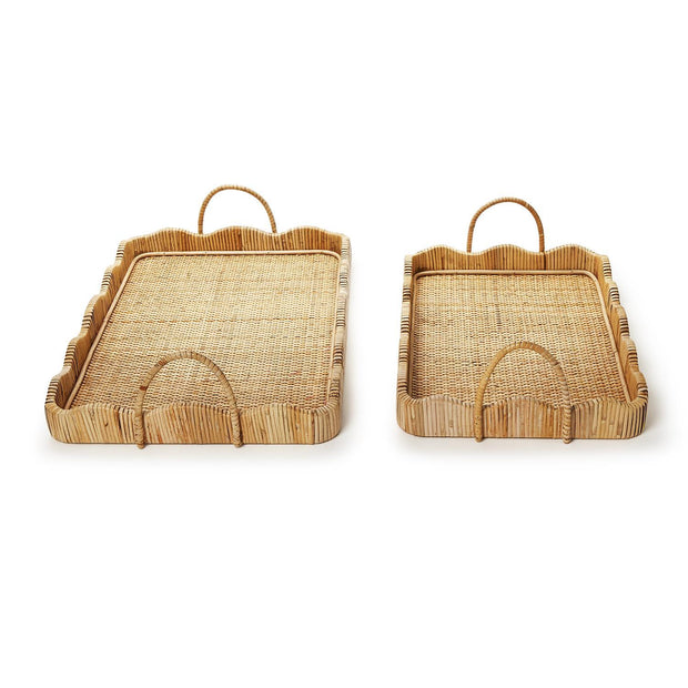 Scalloped Edge Tray with Handles