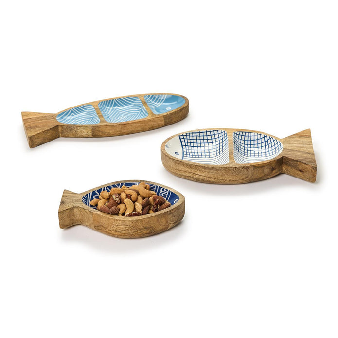 Hand-Crafted Fish Tray – Mango Wood