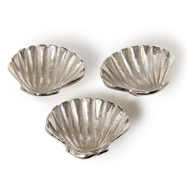 Silver Clam Shell Tidbit Dish – Recycled Aluminum