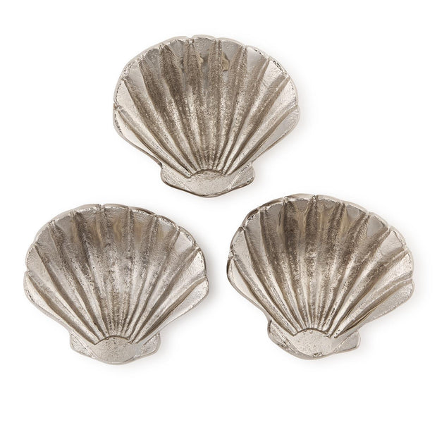 Silver Clam Shell Tidbit Dish – Recycled Aluminum