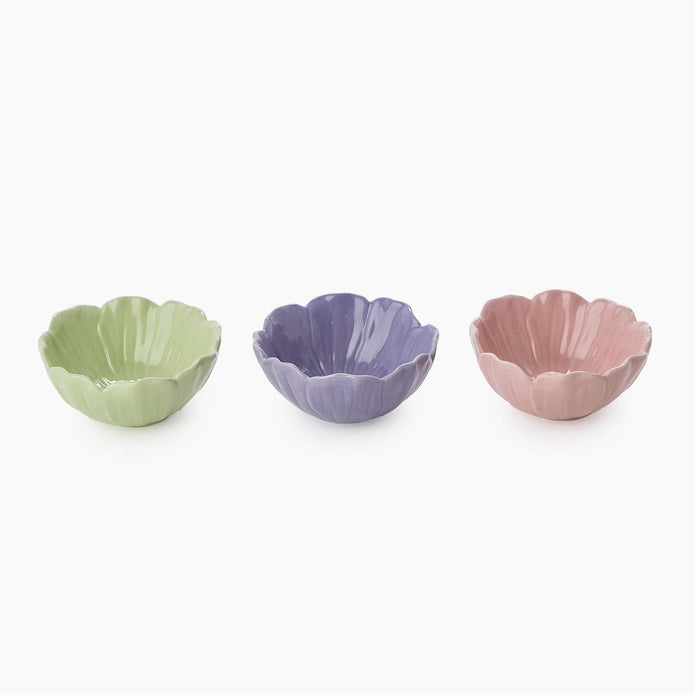 Assorted Flower Tidbit Bowl