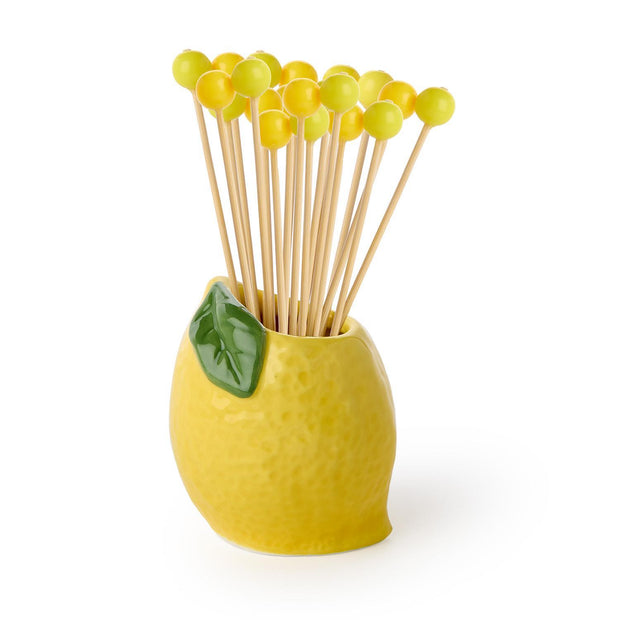 Lemon Bead Cocktail Picks